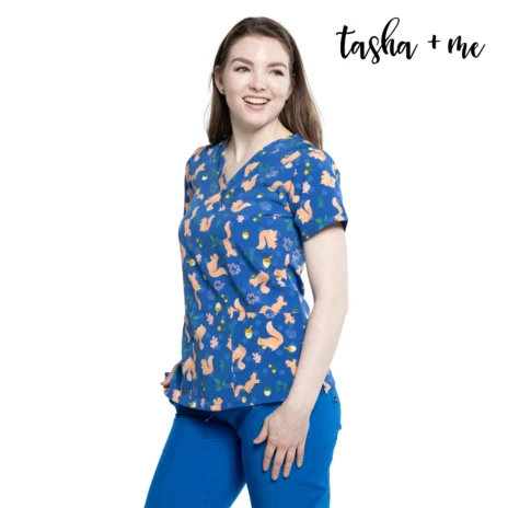 Blusa deep water floral Olive and Co
